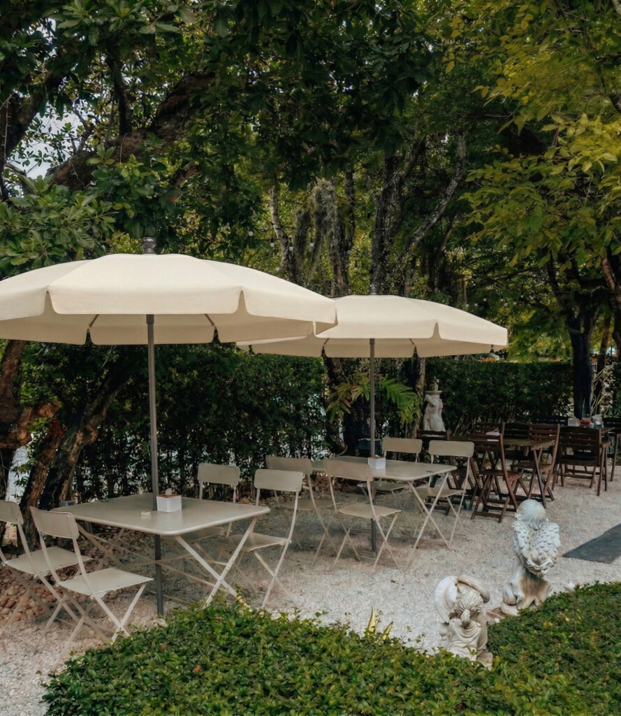 Parasol rond 2m professionnel Parasol rond diamètre 2m personnalisable pour terrasse professionnelle